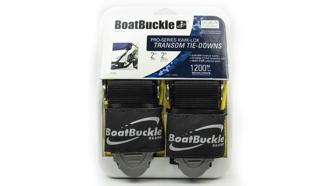 F17631 – IMMI Tie Down Strap, Boat Transom 2 Foot Length x 2 Inch Width With Cam Buckle 400 Pound Load Capacity 1200 ...